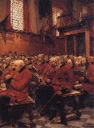 Sir Hubert von Herkomer,RA,RWS The Last Muster oil painting